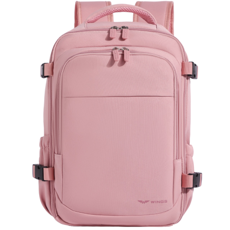 Plecak kabinowy WINGS bagaż podręczny 40x25x20 Ryanair Wizz Air 20L PINK
