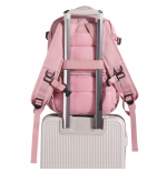 Plecak kabinowy WINGS bagaż podręczny 40x25x20 Ryanair Wizz Air 20L PINK