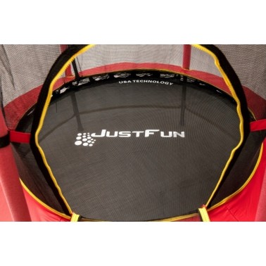 TRAMPOLINA do wewnątrz 140cm JUST FUN różowa