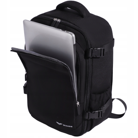 Plecak kabinowy WINGS bagaż podręczny 40x25x20 Ryanair Wizz Air BLUE