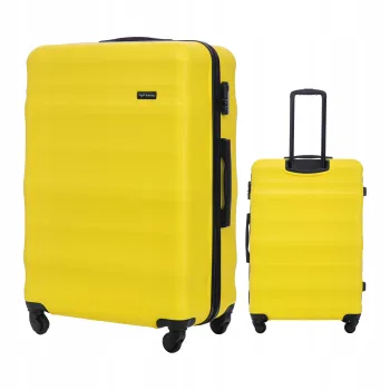 Walizka WINGS twarda duża ABS VULT01 L YELLOW 97 l
