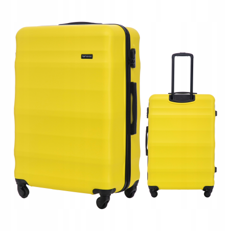 Walizka WINGS twarda duża ABS VULT01 L YELLOW 97 l