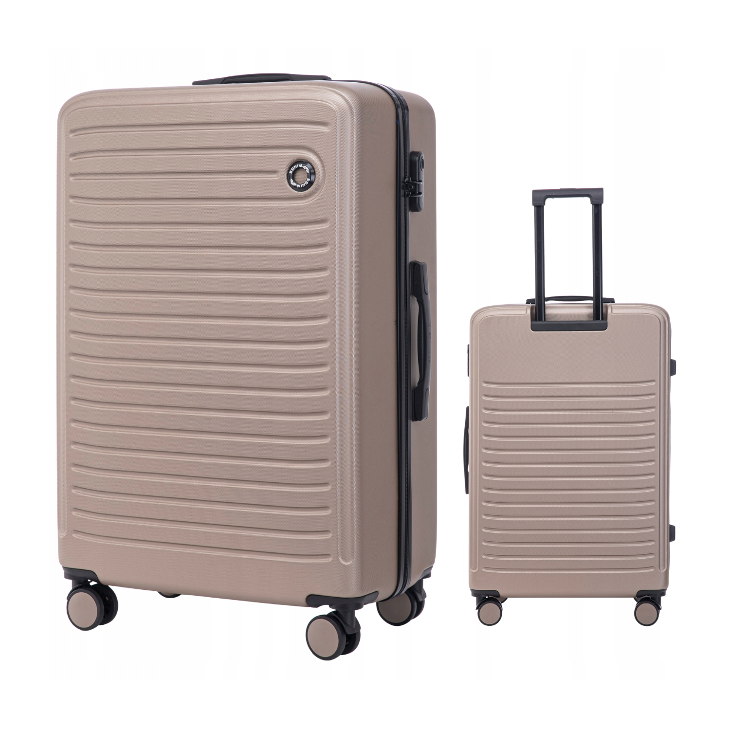 Walizka WINGS twarda duża ABS CT01 L CHAMPAGNE 97 l