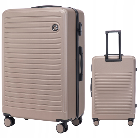 Walizka WINGS twarda duża ABS CT01 L CHAMPAGNE 97 l