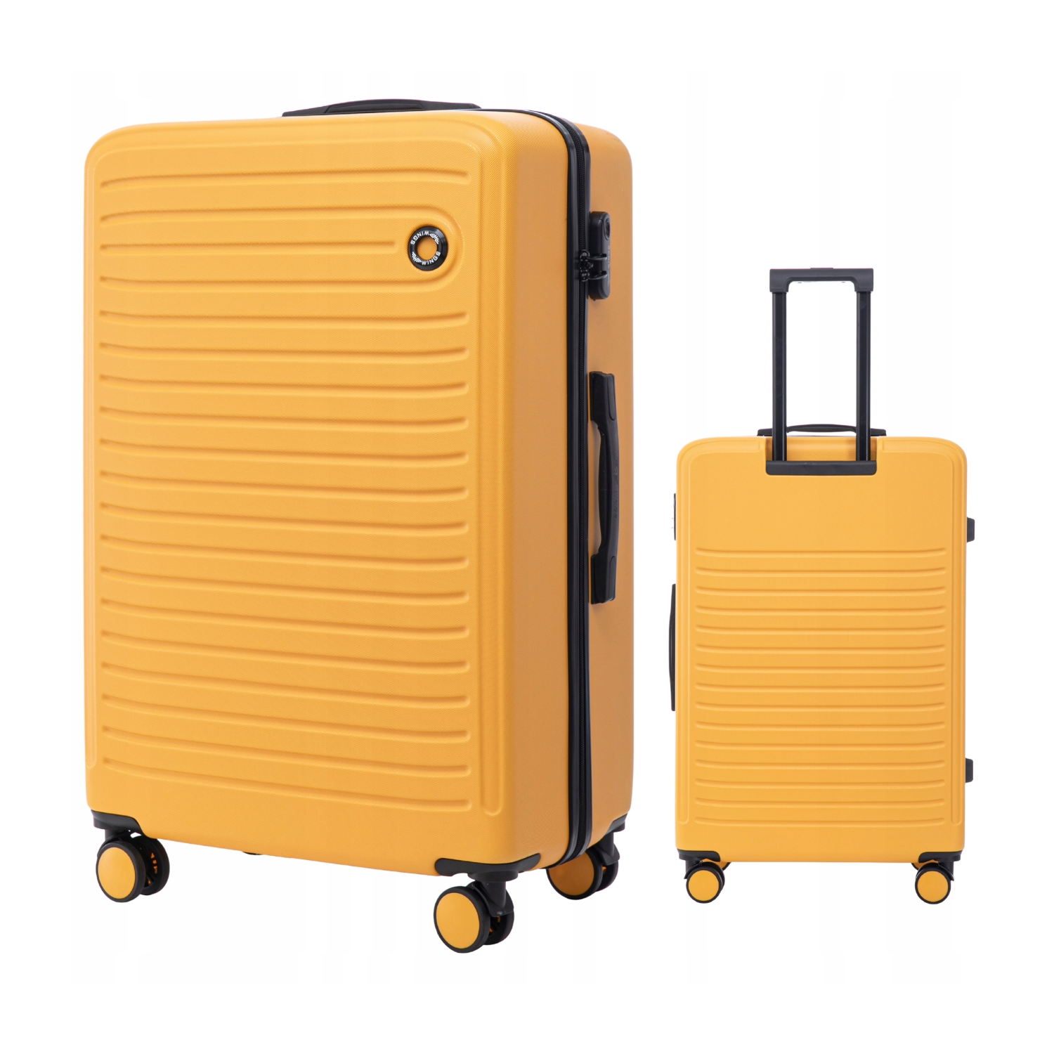 Walizka na 4 kółkach z ABS-u bagaż podróżny CT01 L YELLOW WINGS