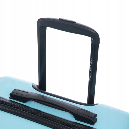 Walizka na 4 kółkach wytrzymały bagaż podróżny VULT01 L Light blue WINGS