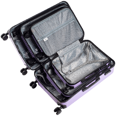 Walizka twarda Wings ABS TR058 L YELLOW 97 l