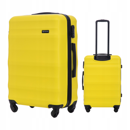 Walizka twarda średnia ABS VULT01 M YELLOW 63 l WINGS