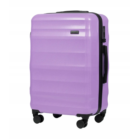 Walizka twarda średnia polipropylen PC17268 M PURPLE 63 l WINGS