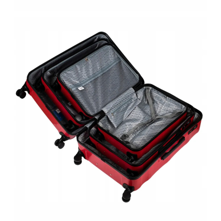 Walizka twarda średnia polipropylen PC17268 M PURPLE 63 l WINGS