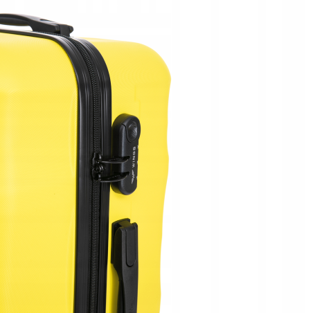 Walizka WINGS twarda duża ABS VULT01 L YELLOW 97 l