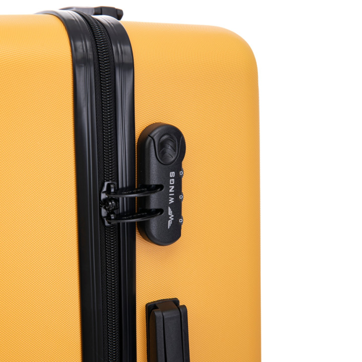Walizka na 4 kółkach z ABS-u bagaż podróżny CT01 L YELLOW WINGS