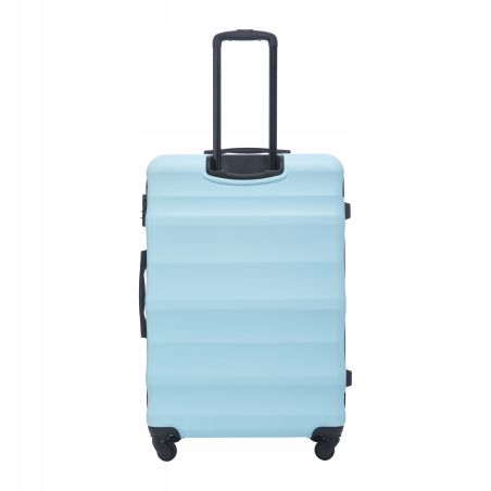 Walizka na 4 kółkach wytrzymały bagaż podróżny VULT01 L Light blue WINGS