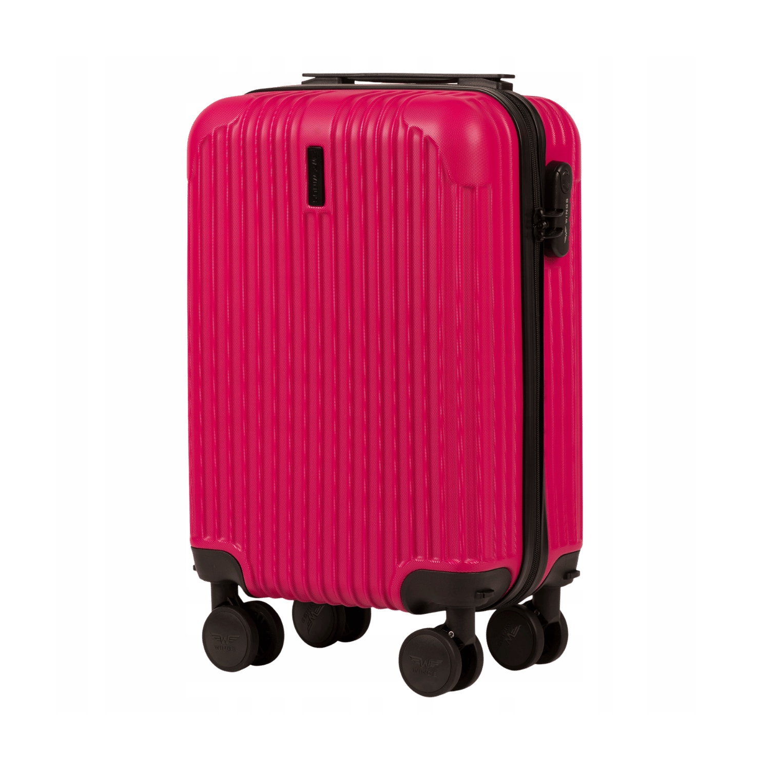 Walizka twarda kabinowa Wings ABS TR059 S ROSE RED- EGRET 38 l