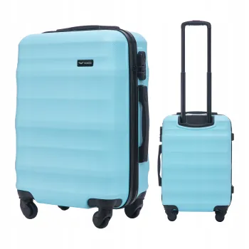 Walizka twarda kabinowa ABS VULT01 S LIGHT BLUE 38 l WINGS