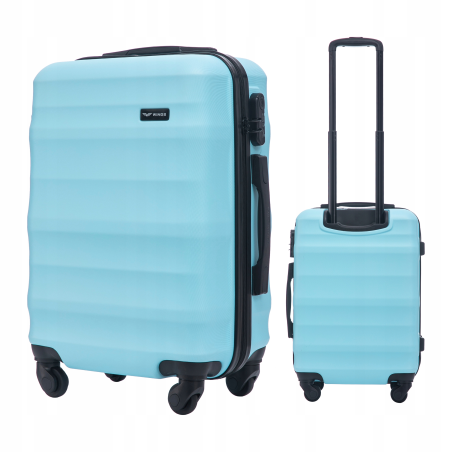 Walizka twarda kabinowa ABS VULT01 S LIGHT BLUE 38 l WINGS