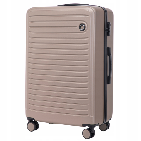 Walizka WINGS twarda duża ABS CT01 L CHAMPAGNE 97 l