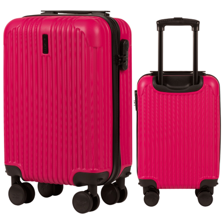 Walizka twarda kabinowa Wings ABS TR059 S ROSE RED- EGRET 38 l