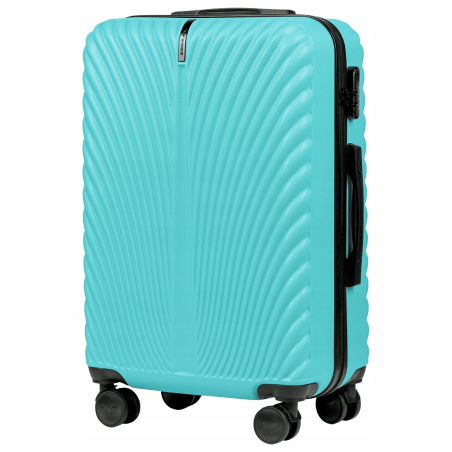 Walizka twarda średnia ABS SN120 M LIGHT BLUE 63 l WINGS