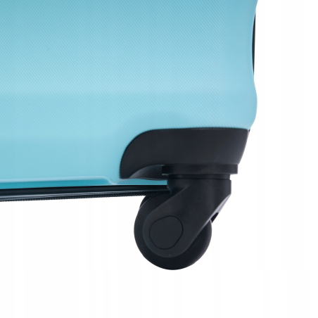 Walizka na 4 kółkach wytrzymały bagaż podróżny VULT01 L Light blue WINGS