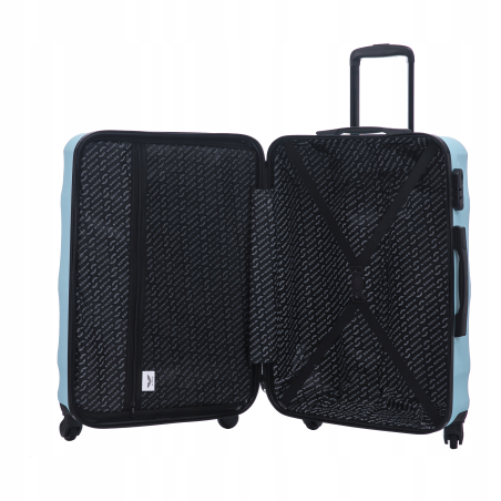 Walizka twarda kabinowa ABS VULT01 S LIGHT BLUE 38 l WINGS