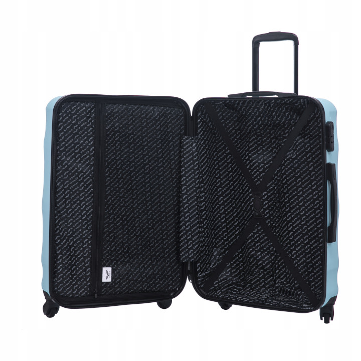 Walizka twarda kabinowa ABS VULT01 S LIGHT BLUE 38 l WINGS