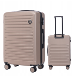 Walizka WINGS twarda średnia ABS CT01 M CHAMPAGNE 63 l