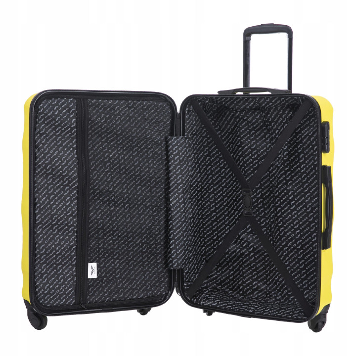 Walizka twarda kabinowa ABS VULT01 S YELLOW 38 l WINGS