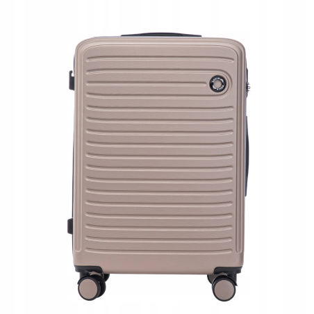 Walizka WINGS twarda średnia ABS CT01 M CHAMPAGNE 63 l