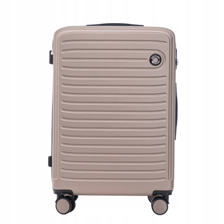 Walizka WINGS twarda średnia ABS CT01 M CHAMPAGNE 63 l