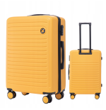 Walizka WINGS twarda średnia ABS CT01 M YELLOW 63 l