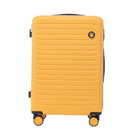 Walizka WINGS twarda średnia ABS CT01 M YELLOW 63 l