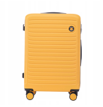 Walizka WINGS twarda średnia ABS CT01 M YELLOW 63 l