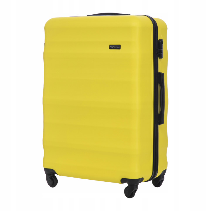 Walizka WINGS twarda duża ABS VULT01 L YELLOW 97 l