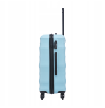 Walizka na 4 kółkach wytrzymały bagaż podróżny VULT01 L Light blue WINGS