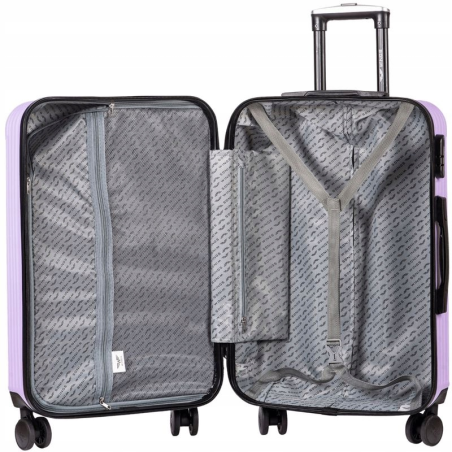 Walizka twarda kabinowa Wings ABS TR059 S ROSE RED- EGRET 38 l