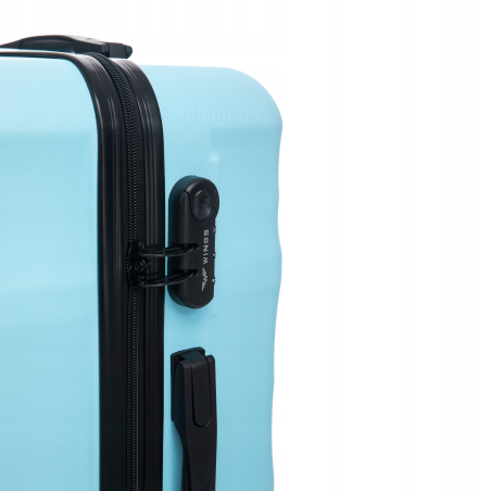 Walizka twarda kabinowa ABS VULT01 S LIGHT BLUE 38 l WINGS