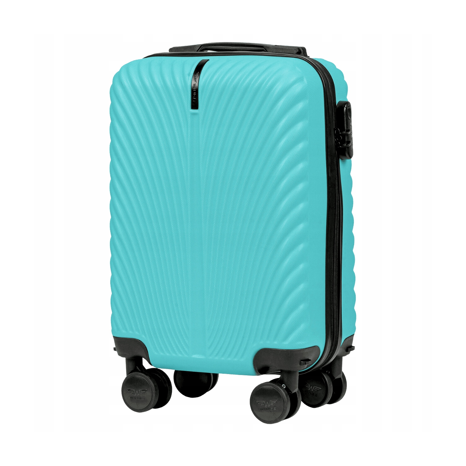 Walizka twarda kabinowa mała ABS SN120 XS LIGHT BLUE 28 l WINGS