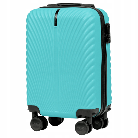 Walizka twarda kabinowa mała ABS SN120 XS LIGHT BLUE 28 l WINGS