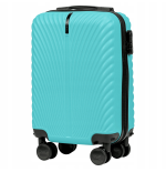 Walizka twarda kabinowa mała ABS SN120 XS LIGHT BLUE 28 l WINGS