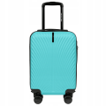Walizka twarda kabinowa mała ABS SN120 XS LIGHT BLUE 28 l WINGS