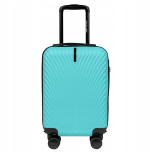 Walizka twarda kabinowa mała ABS SN120 XS LIGHT BLUE 28 l WINGS