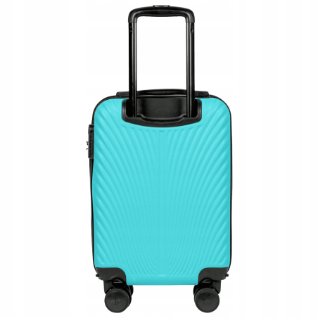 Walizka twarda kabinowa mała ABS SN120 XS LIGHT BLUE 28 l WINGS