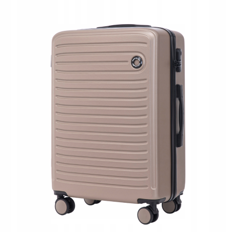 Walizka WINGS twarda średnia ABS CT01 M CHAMPAGNE 63 l