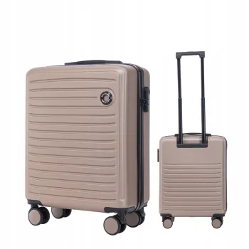 Walizka WINGS twarda kabinowa ABS CT01 S CHAMPAGNE 38 l