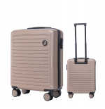 Walizka WINGS twarda kabinowa ABS CT01 S CHAMPAGNE 38 l