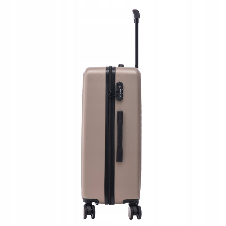 Walizka WINGS twarda średnia ABS CT01 M CHAMPAGNE 63 l