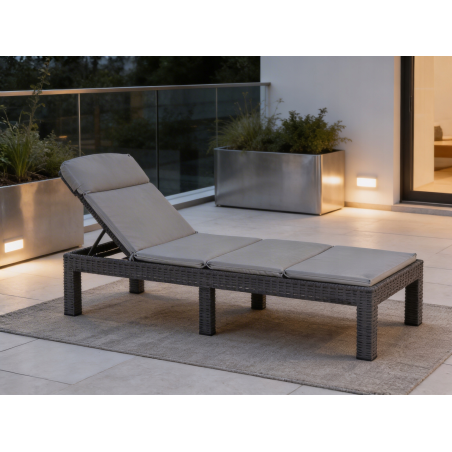 Leżak metal SL01-C SZARY