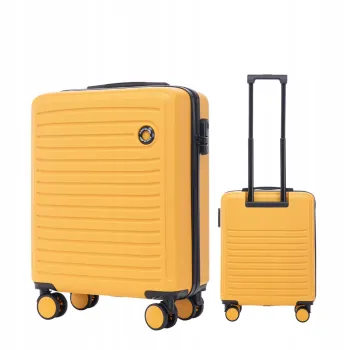 Walizka WINGS twarda kabinowa ABS CT01 S YELLOW 38 l