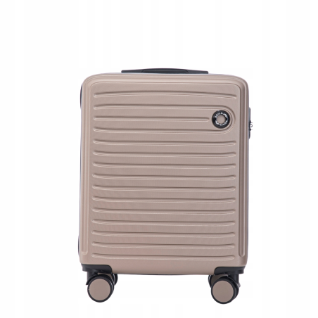 Walizka WINGS twarda kabinowa ABS CT01 S CHAMPAGNE 38 l
